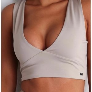 Women's Beige Sports Bra